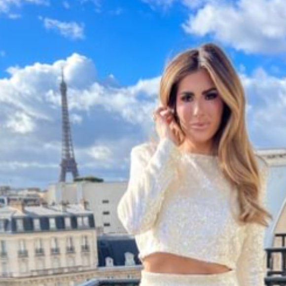 Dynamite White Sequin Long Sleeve Crewneck Top NWTO *SIZE XXS* - Picture 2 of 8